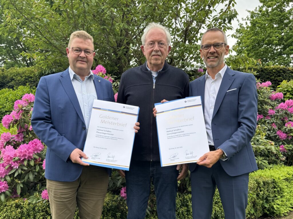 Goldener Meisterbrief Helmut Schäfers